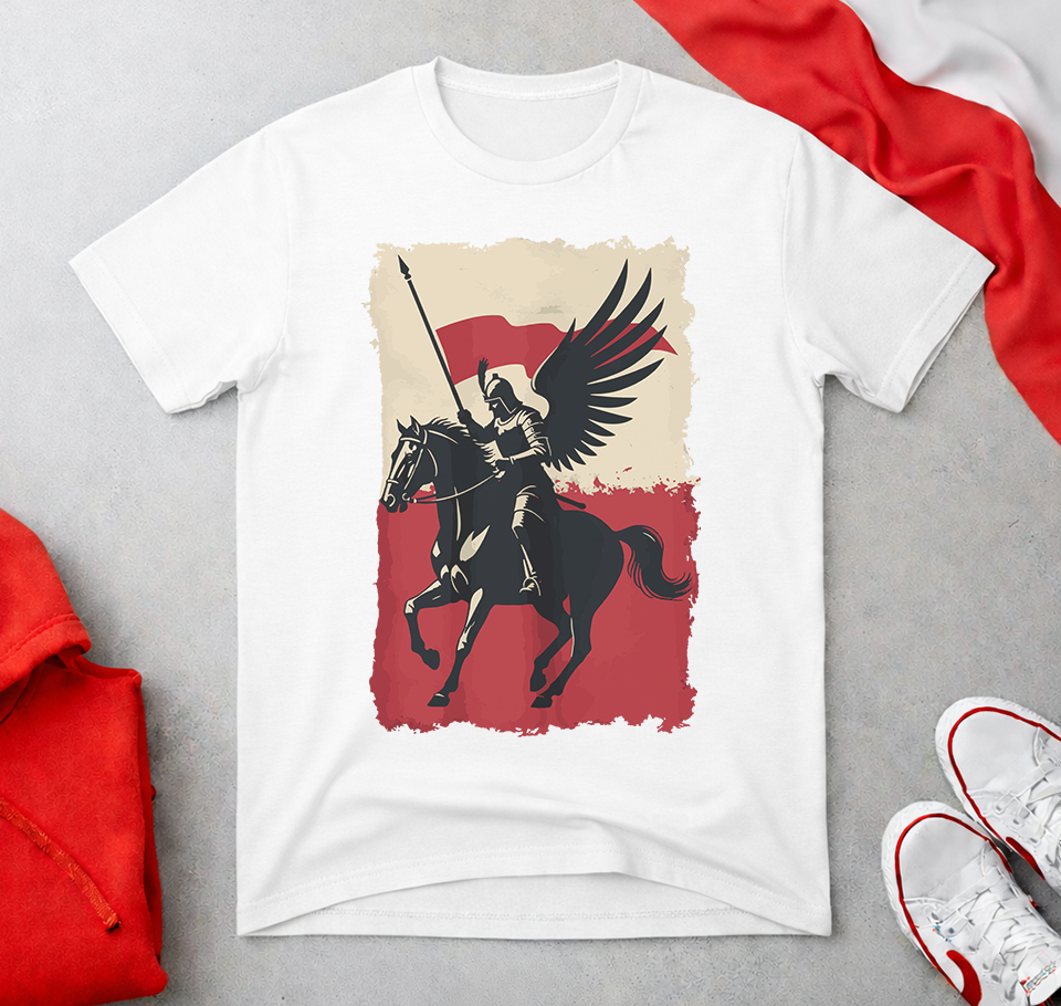 Hussar on the Flag Unisex T-Shirt