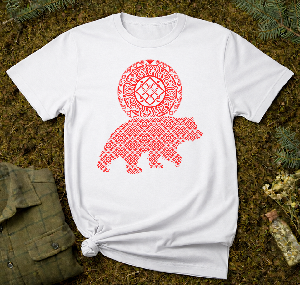 Slavic Bear Sun Unisex T-Shirt