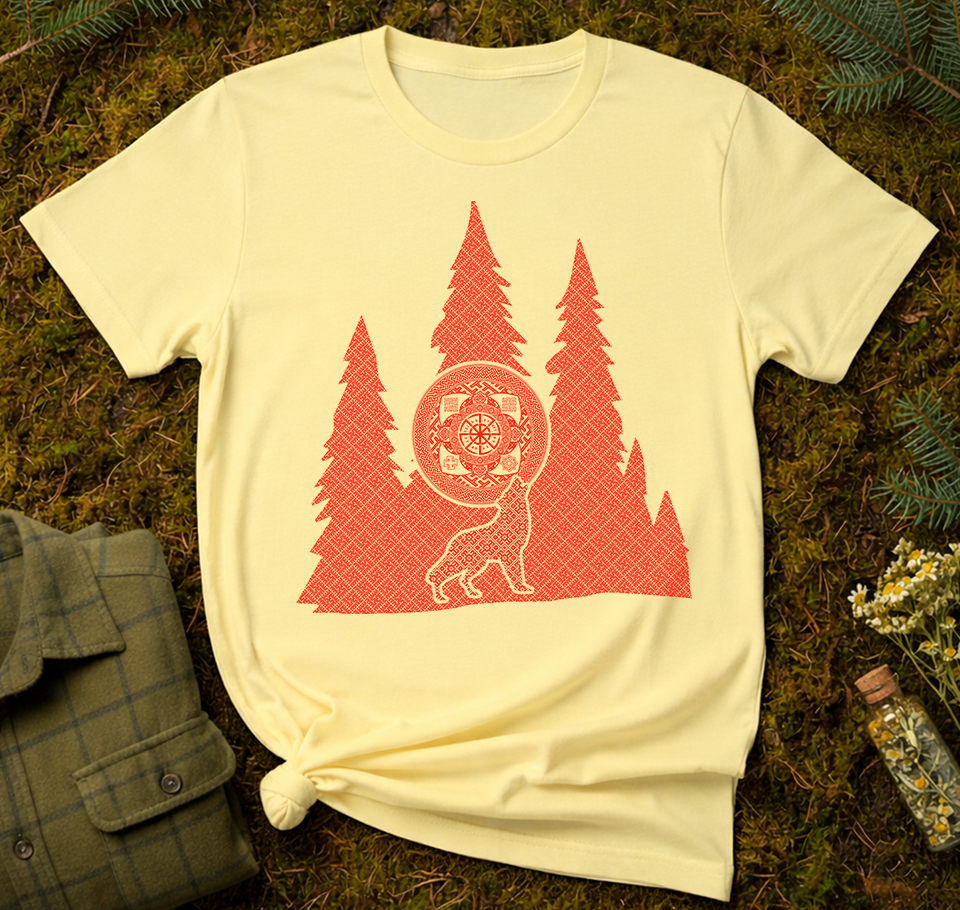 Slavic Forest Wolf Unisex T-Shirt