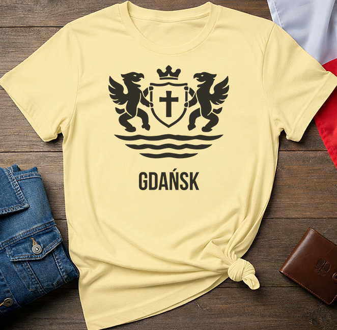 Gdańsk City Crest Emblem Unisex T-Shirt