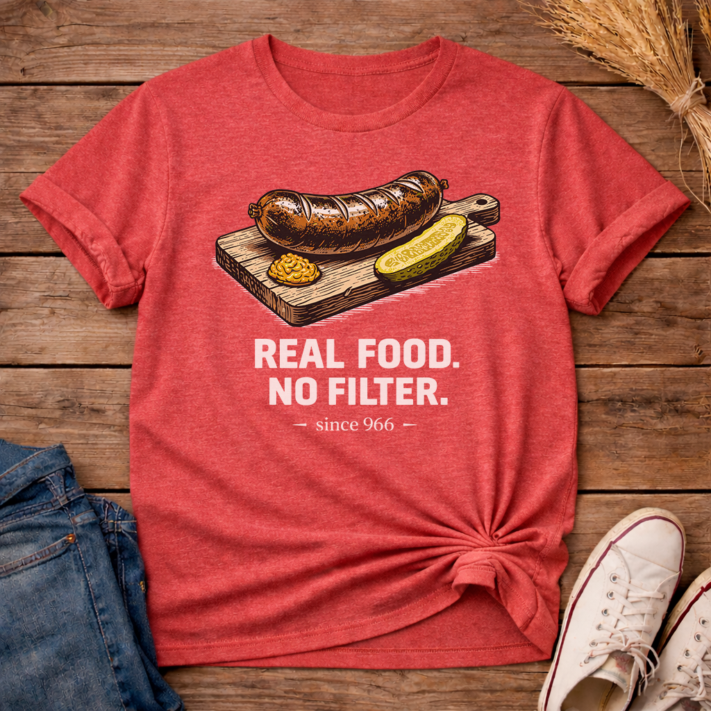Real Food. No Filter. Unisex T-Shirt