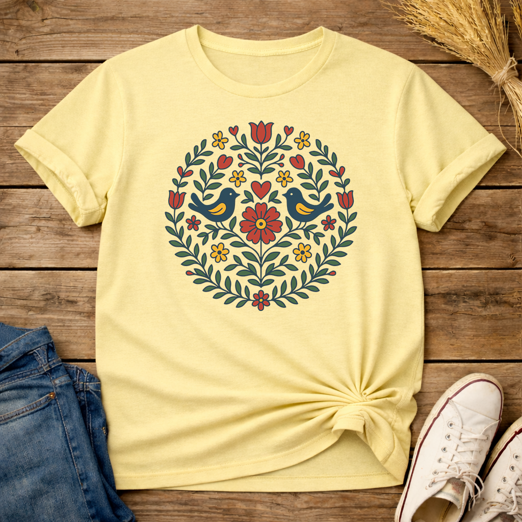 Slavic Folk Bloom Unisex T-Shirt
