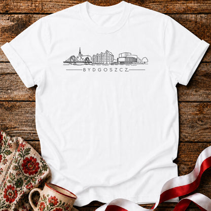 Bydgoszcz Minimal Skyline Polish City Unisex T-Shirt