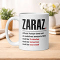Zaraz Definition Mug