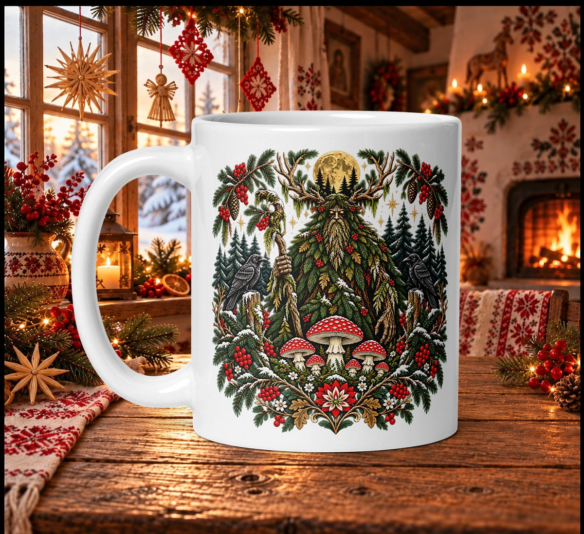 Slavic Christmas Leshy Mug
