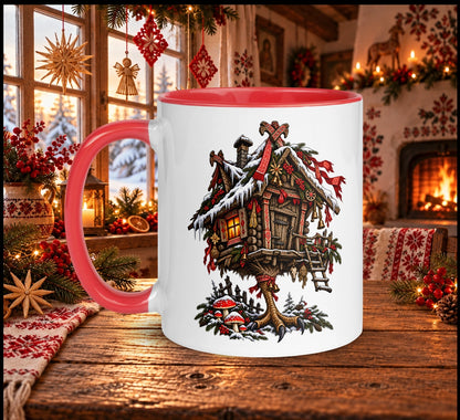 Slavic Christmas Baba Yaga Hut Mug