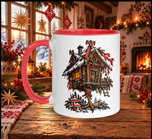 Slavic Christmas Baba Yaga Hut Mug