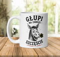 Głupi Ma Zawsze Szczęście Mug