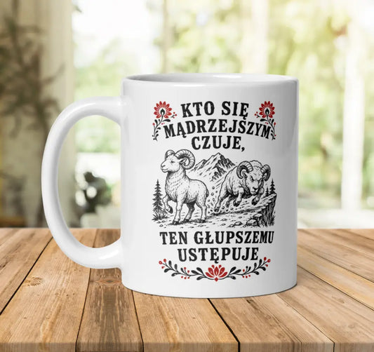 Mądrzejszy Ustępuje Mug