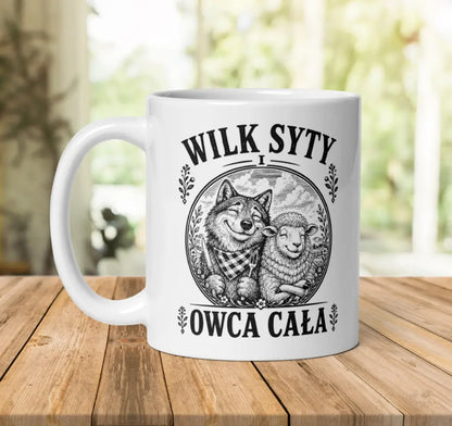 Wilk Syty I Owca Cała Mug