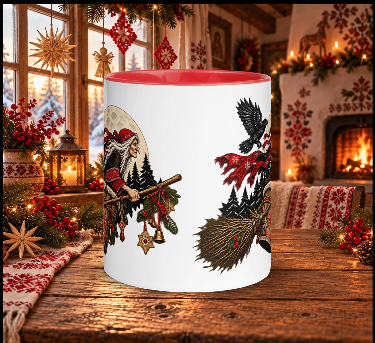 Slavic Christmas Baba Yaga Mug