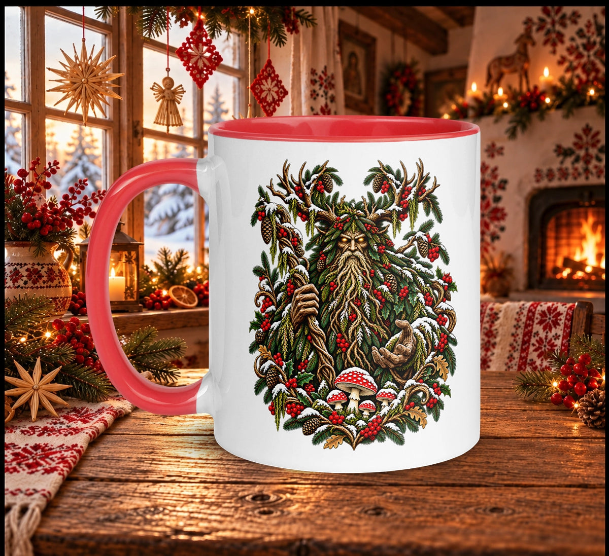 Slavic Christmas Leshy Mug