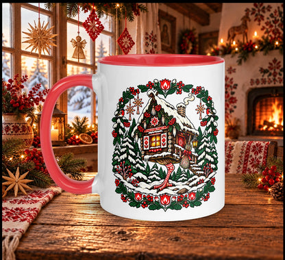 Slavic Christmas Baba Yaga Hut Mug