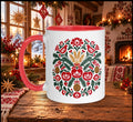 Slavic Christmas Folk Art Mug