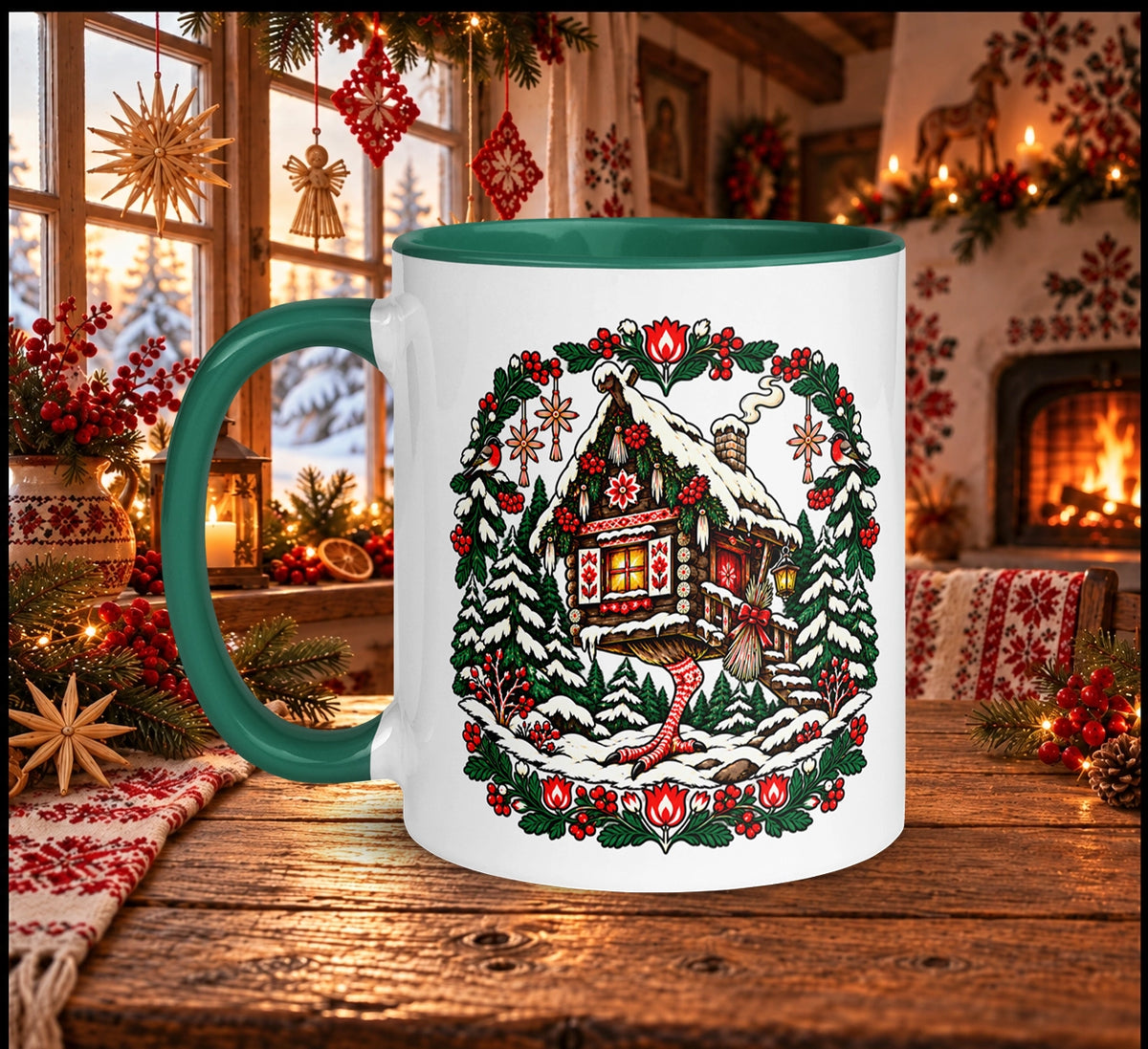 Slavic Christmas Baba Yaga Hut Mug