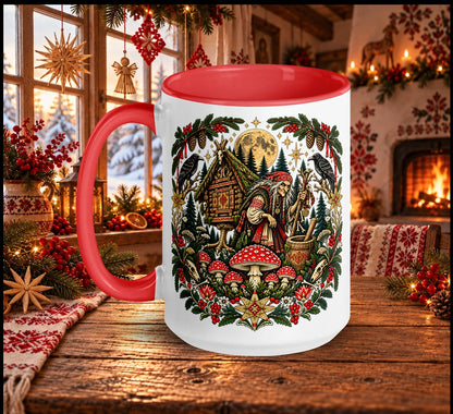 Slavic Christmas Baba Yaga Mug