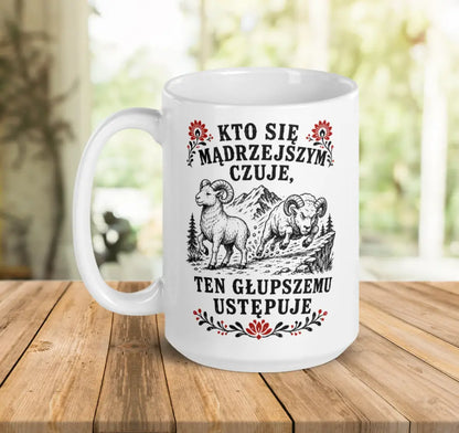 Mądrzejszy Ustępuje Mug