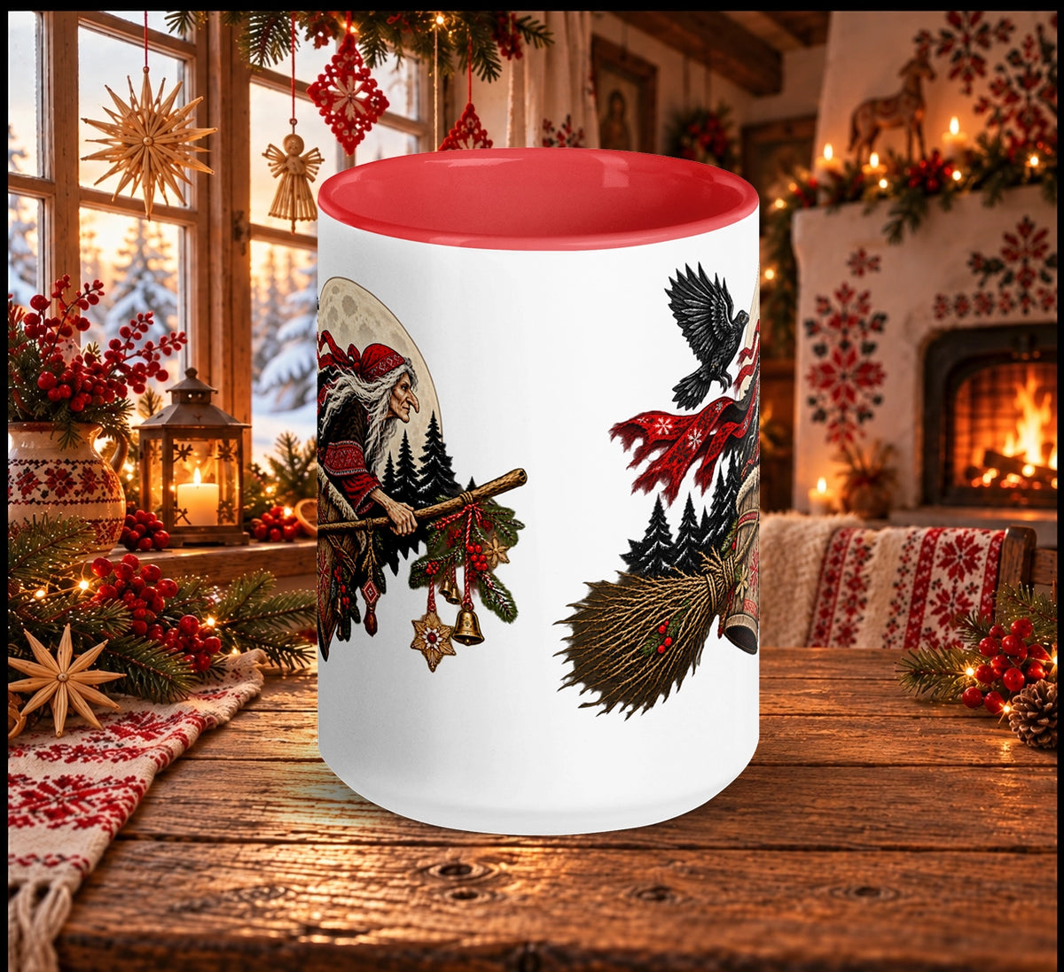 Slavic Christmas Baba Yaga Mug