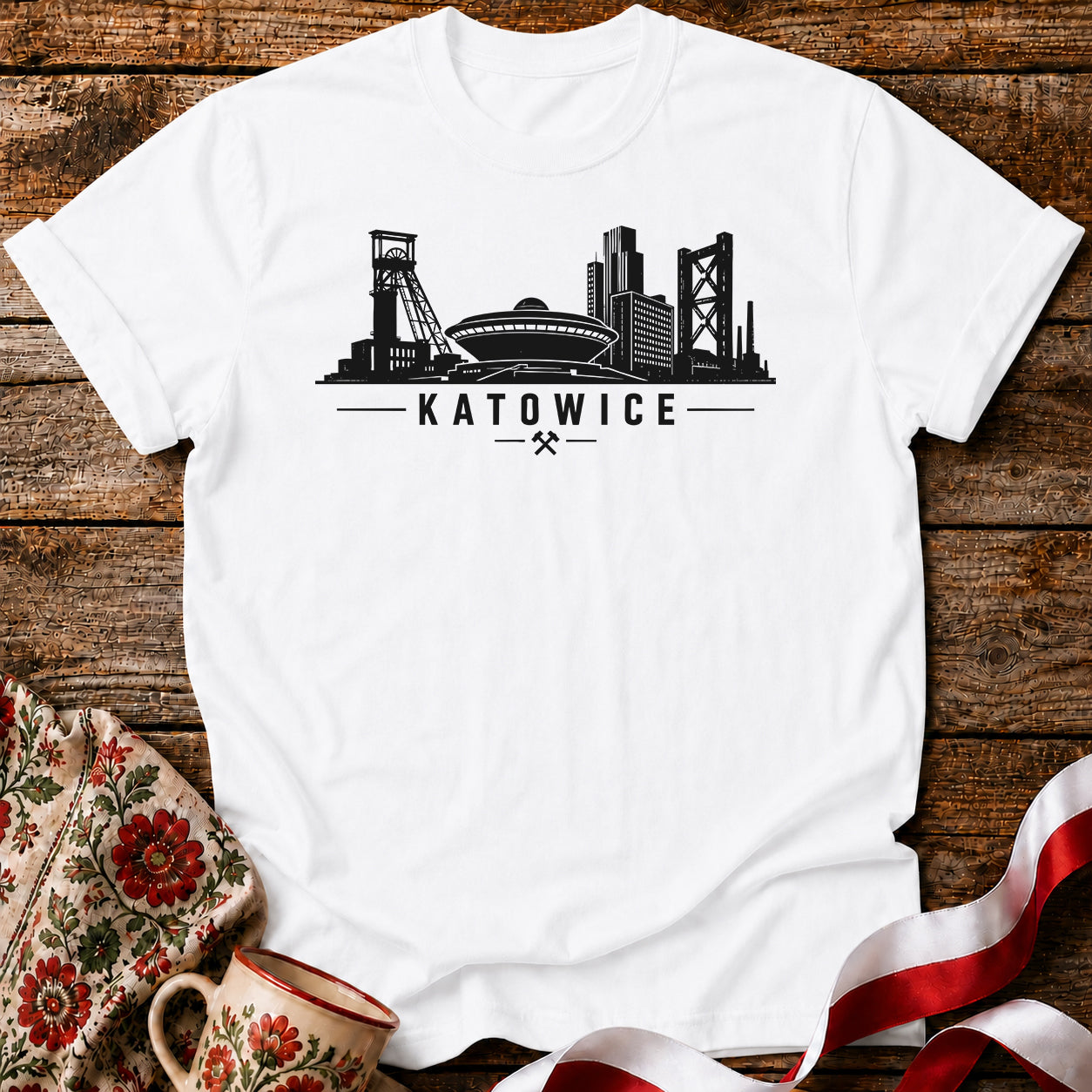 Katowice Skyline Polish City Unisex T-Shirt