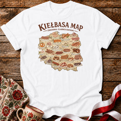 Kiełbasa Map Unisex T-Shirt