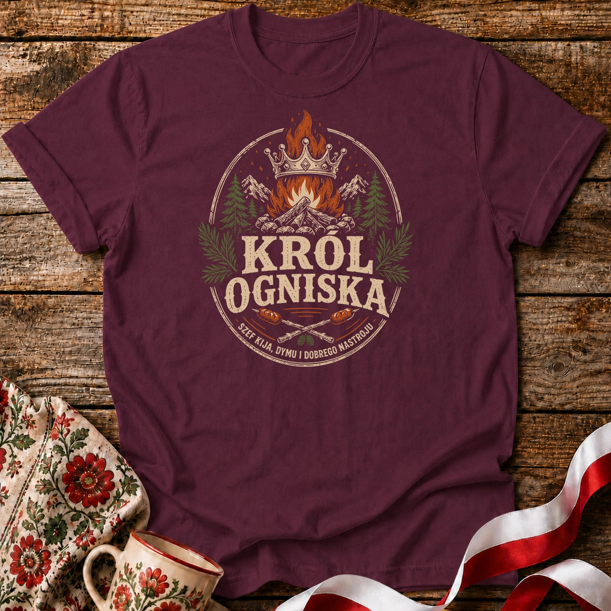 Król Ogniska Unisex T-Shirt