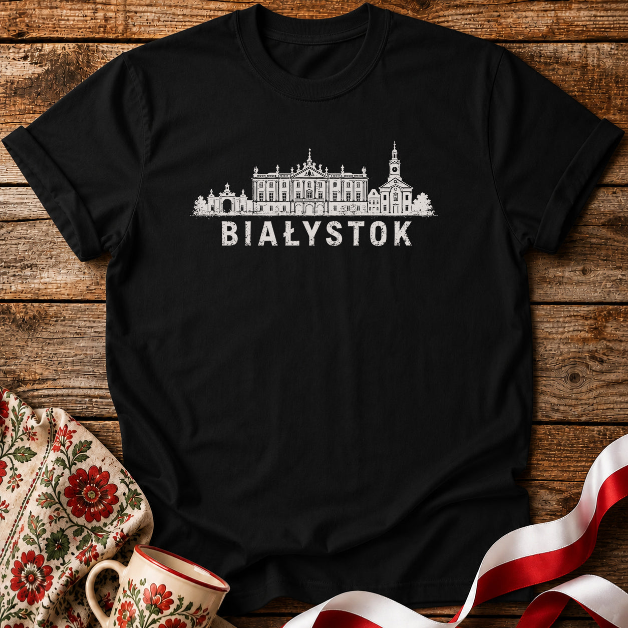 Białystok Skyline Polish City Unisex T-Shirt