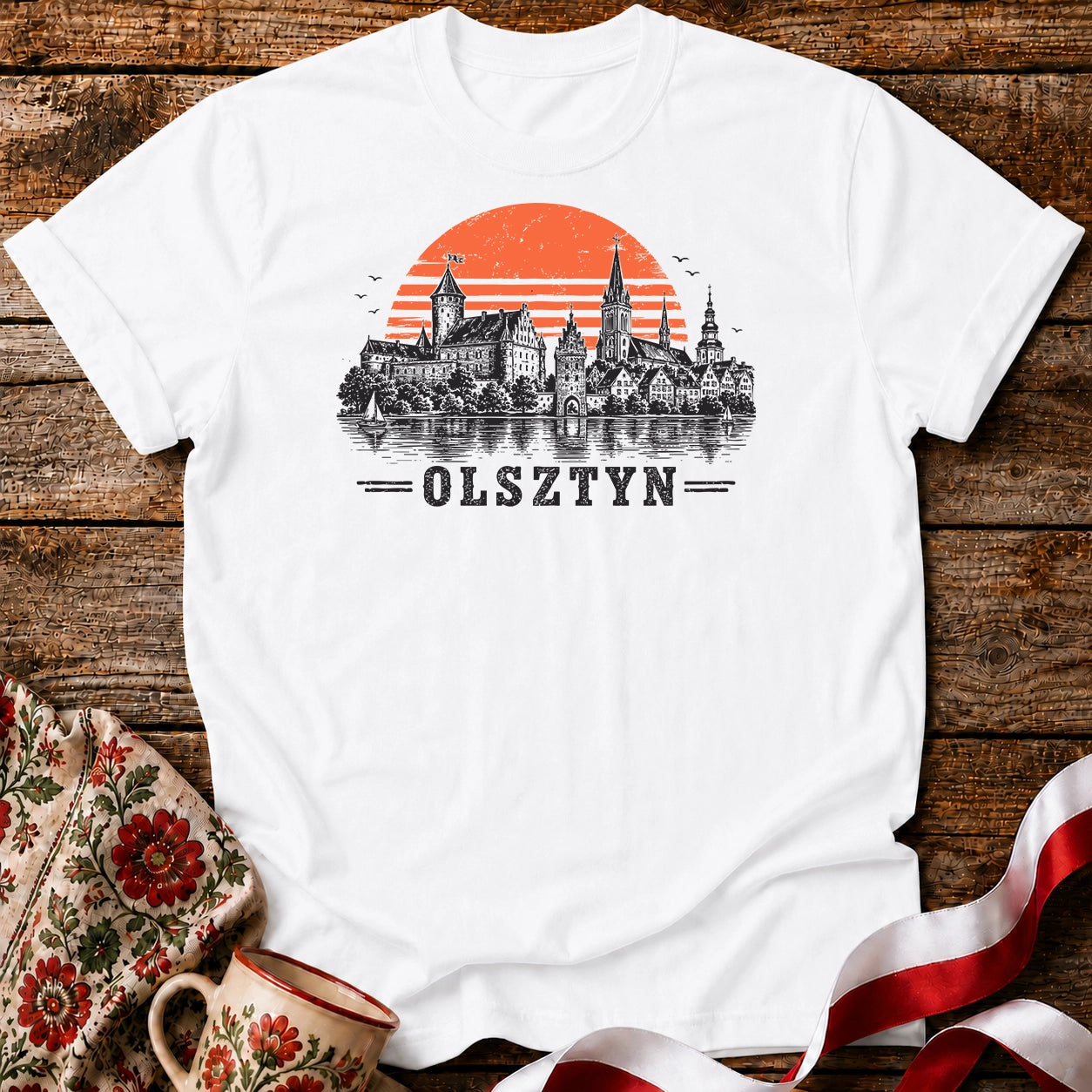 Olsztyn Sunset Castle Polish City Unisex T-Shirt