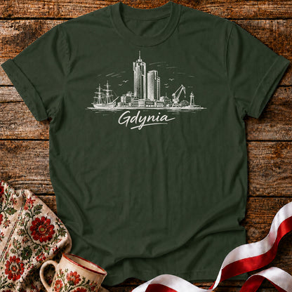Gdynia Skyline Polish City Unisex T-Shirt