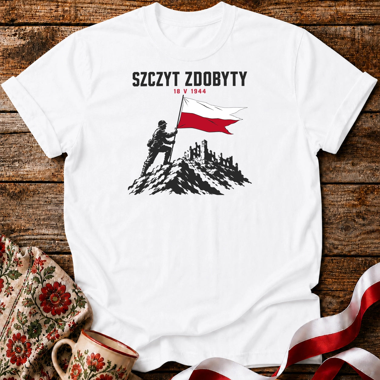 Szczyt Zdobyty 1944 Unisex T-Shirt