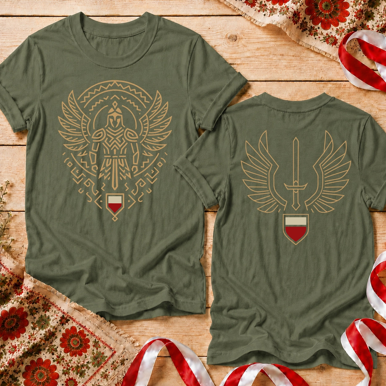Polish Hussar Front Back Unisex T-Shirt
