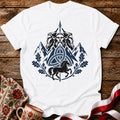 Triglav Blue Triquetra Slavic Mythology Unisex T-Shirt