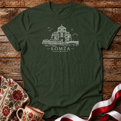 Łomża Minimal Skyline Unisex T-Shirt
