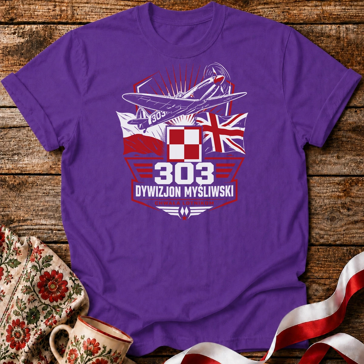 Dywizjon 303 Chwała Lotnikom Unisex T-Shirt