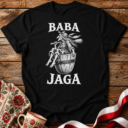 Baba Jaga Flying Mortar Unisex T-Shirt