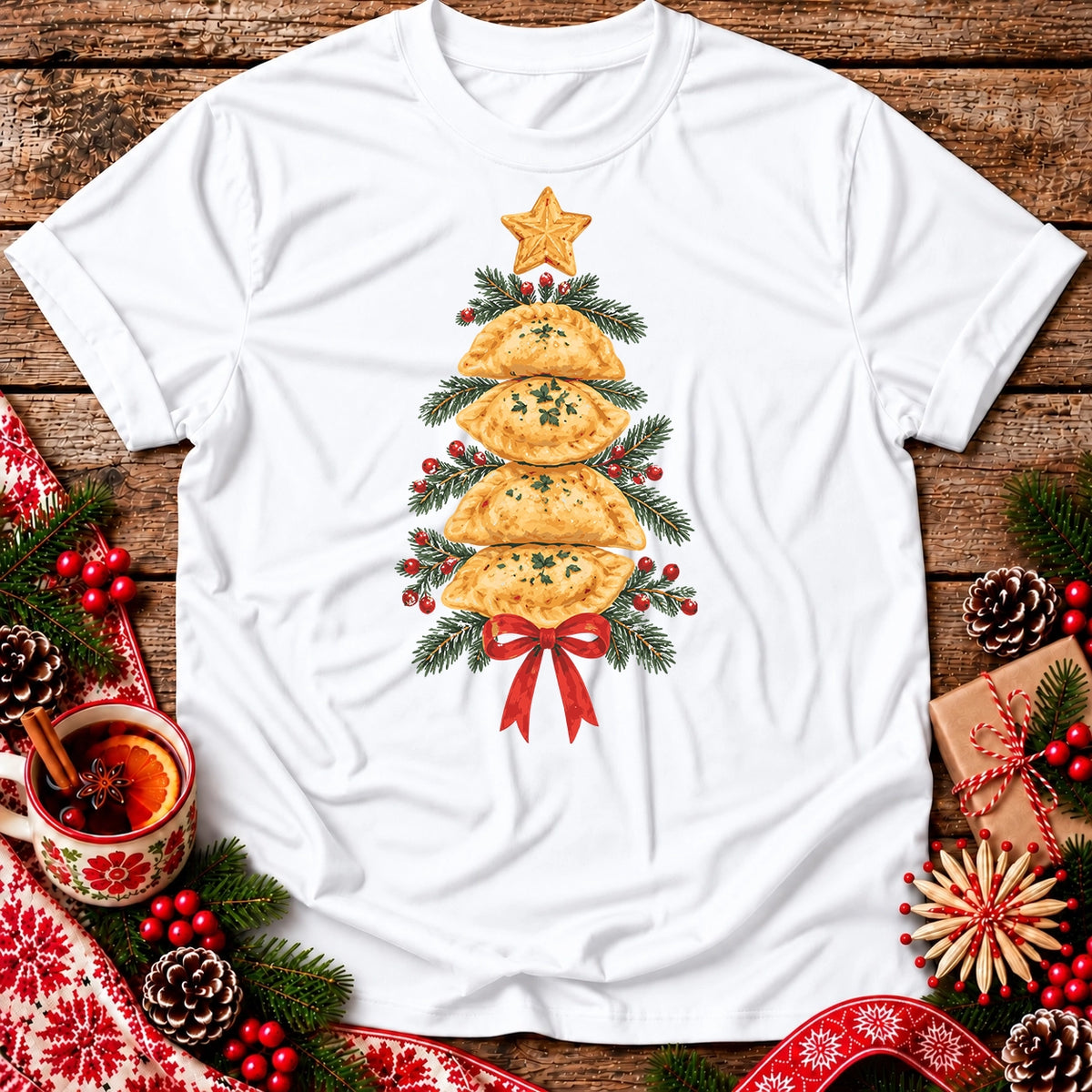 Pierogi Christmas Tree Unisex T-Shirt