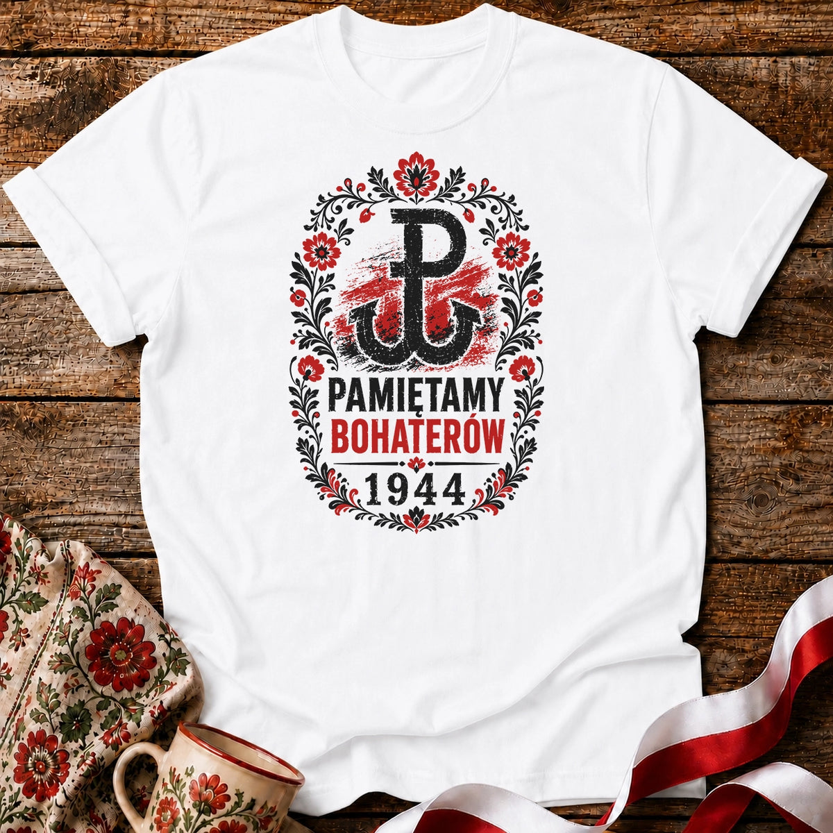 Pamiętamy Bohaterów Folk Unisex T-Shirt