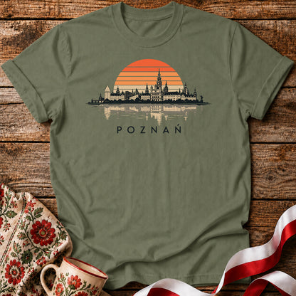 Poznań Sunset Skyline Polish City Unisex T-Shirt