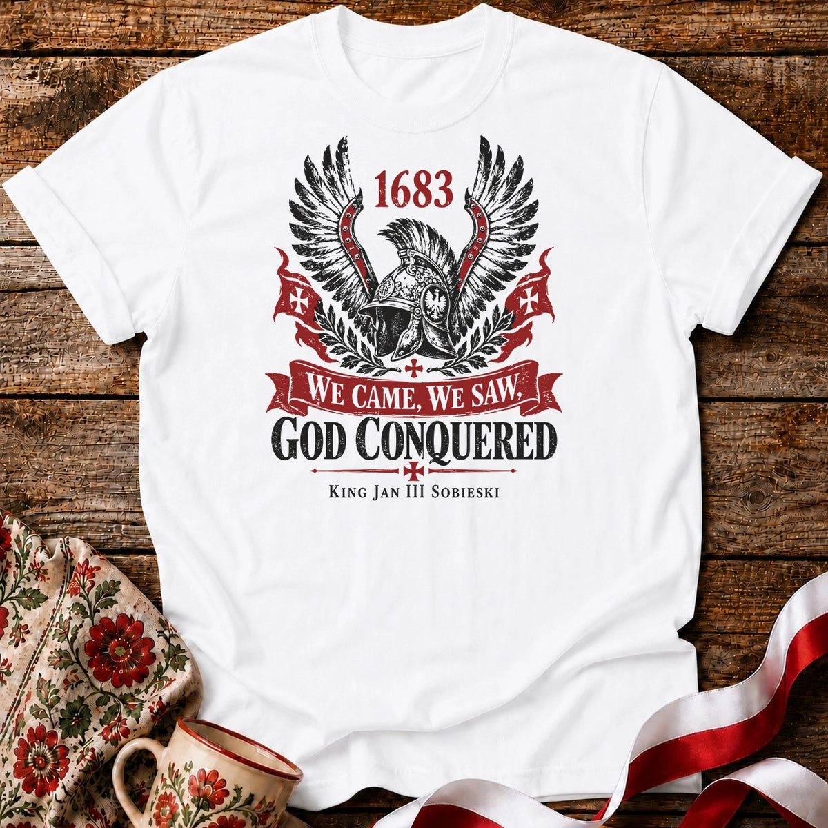 God Conquered 1683 Banner Unisex T-Shirt