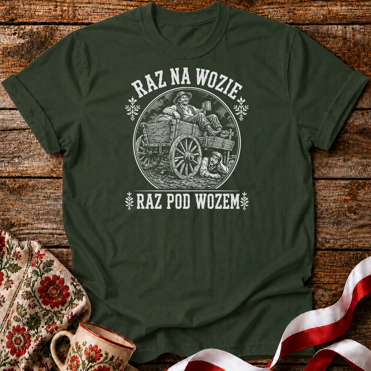 Raz Na Wozie Raz Pod Wozem Unisex T-Shirt