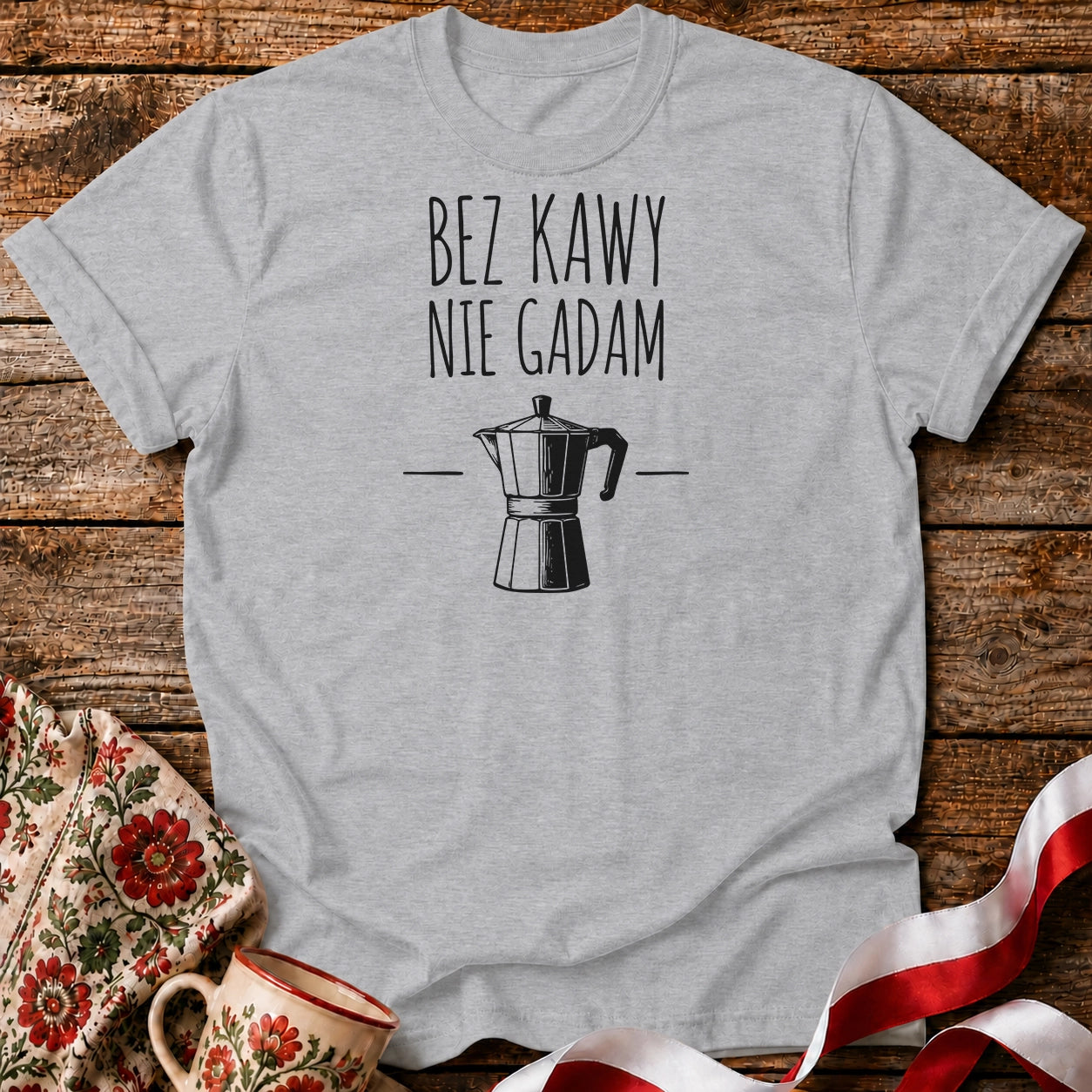 Bez Kawy Moka Pot Unisex T-Shirt
