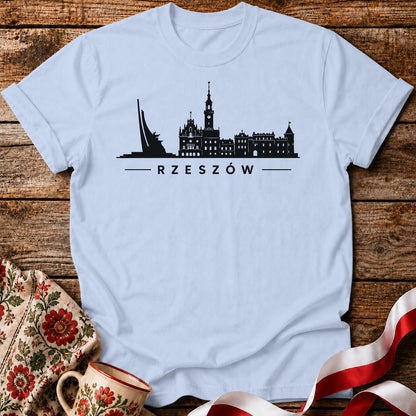 Rzeszów Minimal Skyline Polish City Unisex T-Shirt