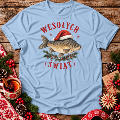 Wesołych Świąt Christmas Carp Unisex T-Shirt