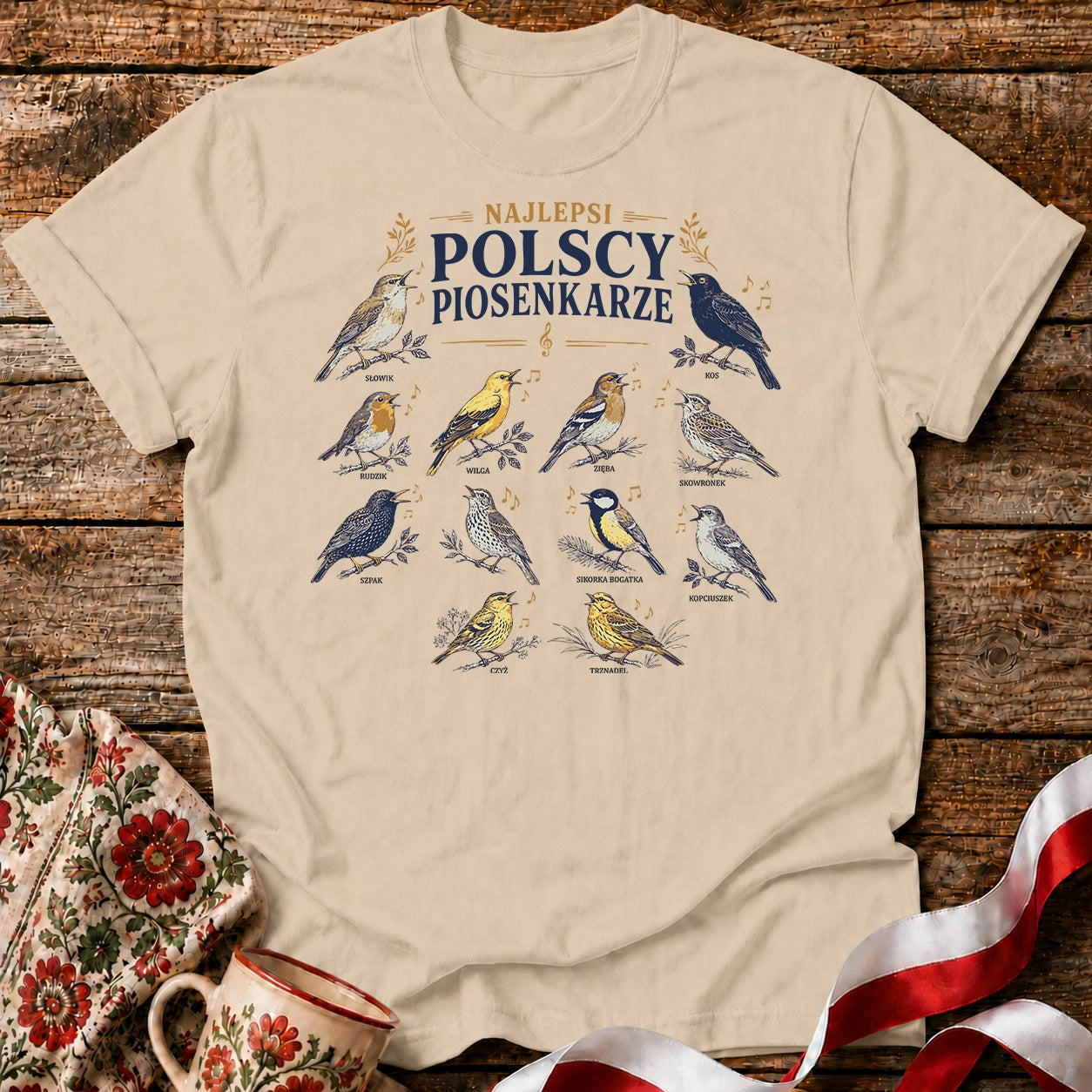 Polscy Piosenkarze Bird Choir Unisex T-Shirt