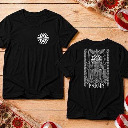 Perun Eagle Front Back Unisex T-Shirt
