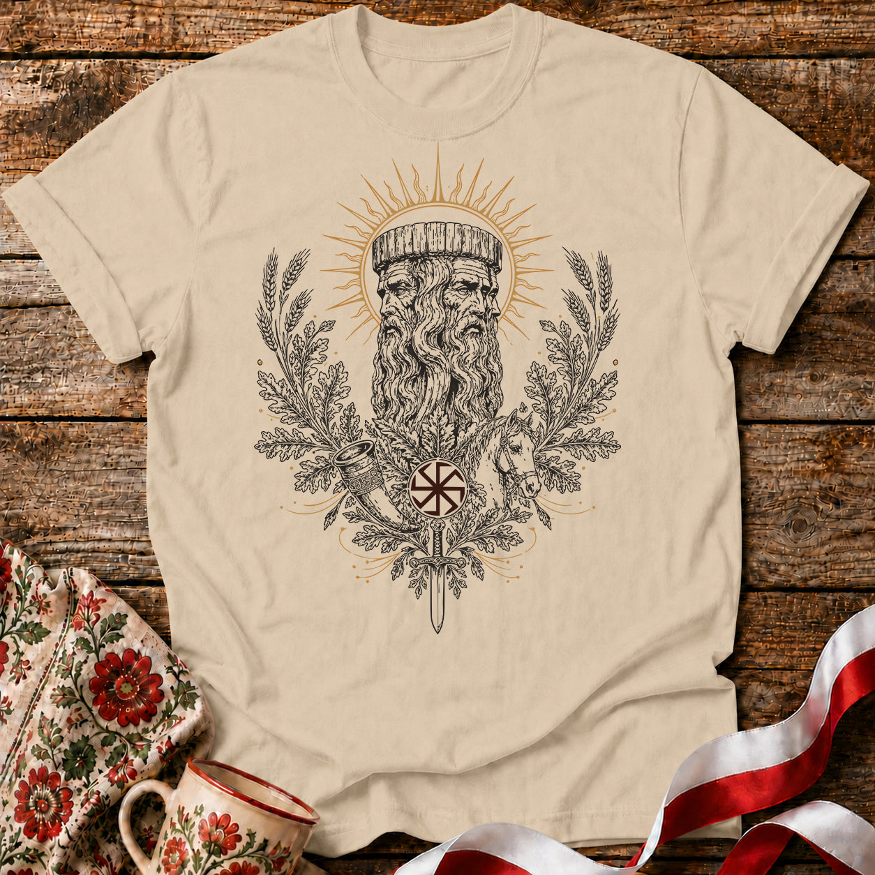Świętowit Slavic God Unisex T-Shirt