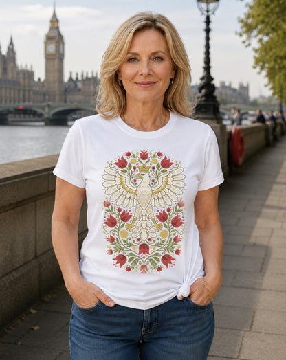 Crowned White Eagle Unisex T-Shirt