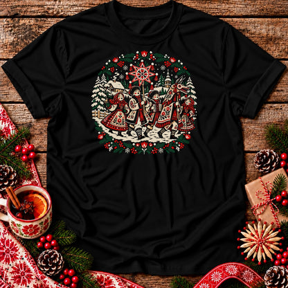 Polish Christmas Carolers with Turoń Unisex T-Shirt