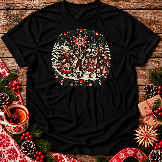 Polish Christmas Carolers with Turoń Unisex T-Shirt
