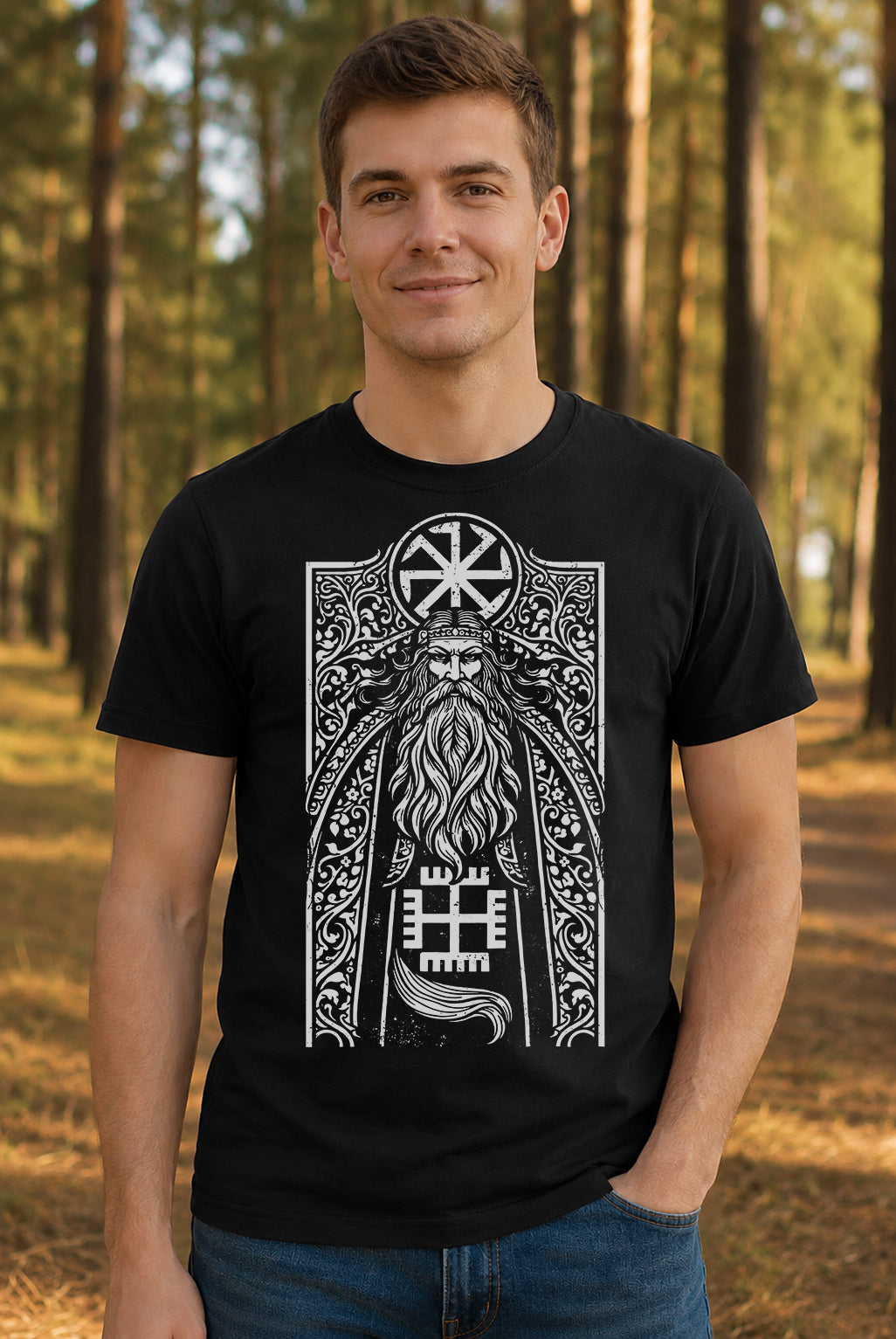 Swaróg, Kołowrót & Ręce Boga Unisex T-Shirt