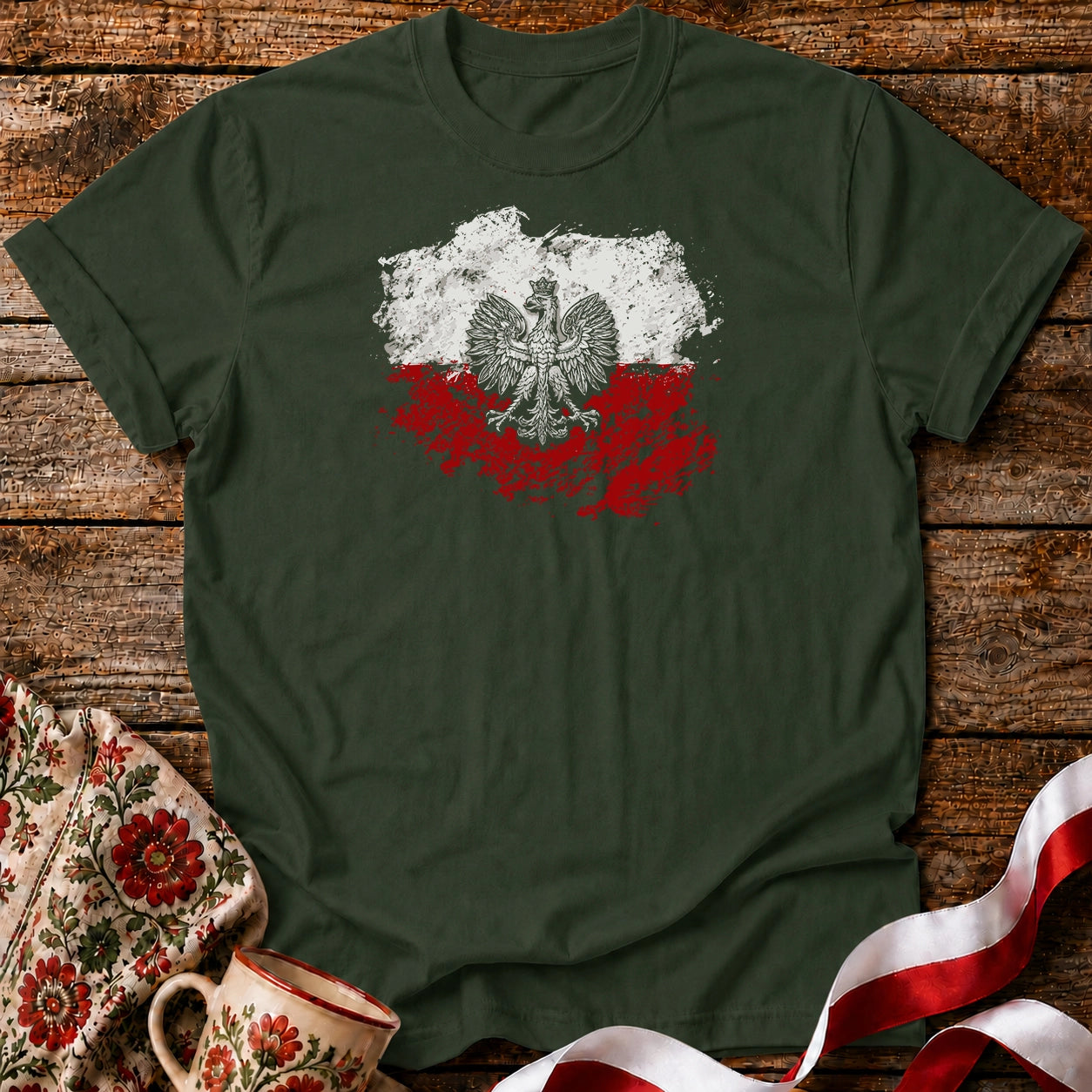 Polish Map Eagle Unisex T-Shirt
